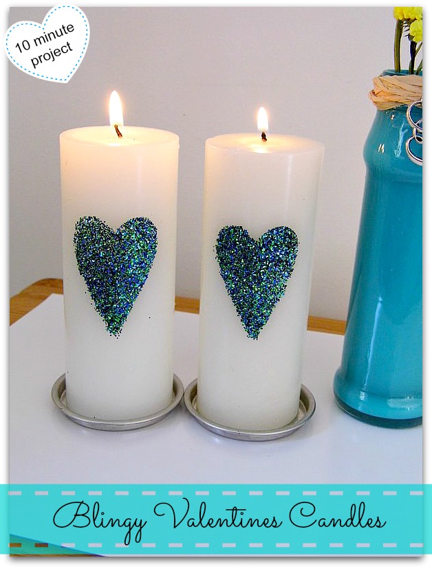 NorthShore Days..: Blingy Valentine Candles